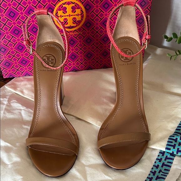 Tory Burch Brown and Colorful Wedge Sandals - Picture 4 of 10